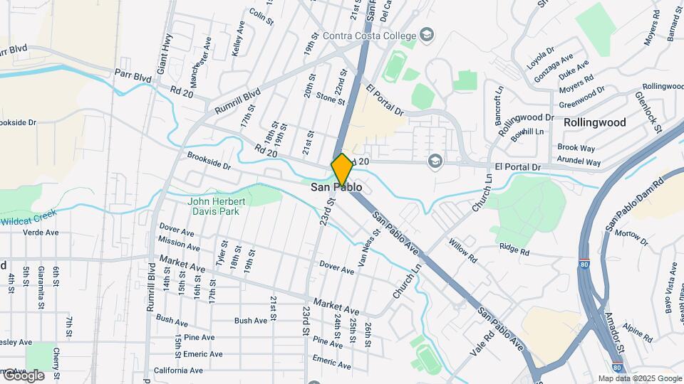 14117-14121 San Pablo Ave Map and Location Details