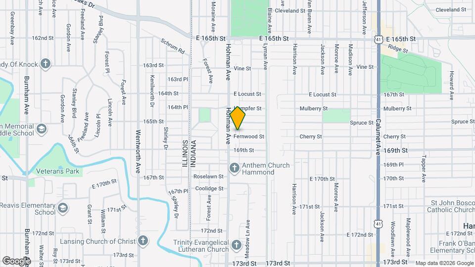 219 Fernwood St Map and Location Details