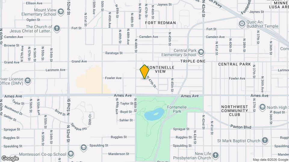 4715 Fowler Ave Map and Location Details