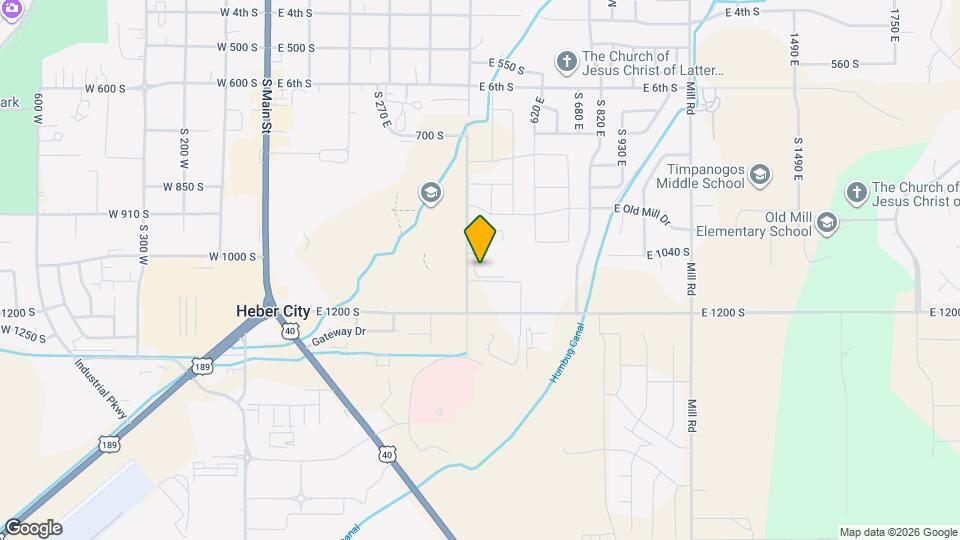 1063 500 E Map and Location Details