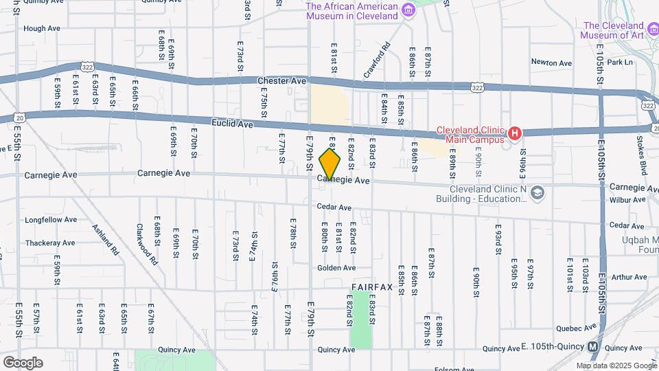 8012 Carnegie Ave Map and Location Details
