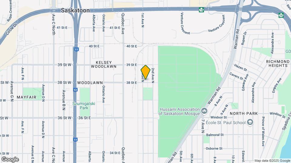 1702 1st Ave N Map and Location Details
