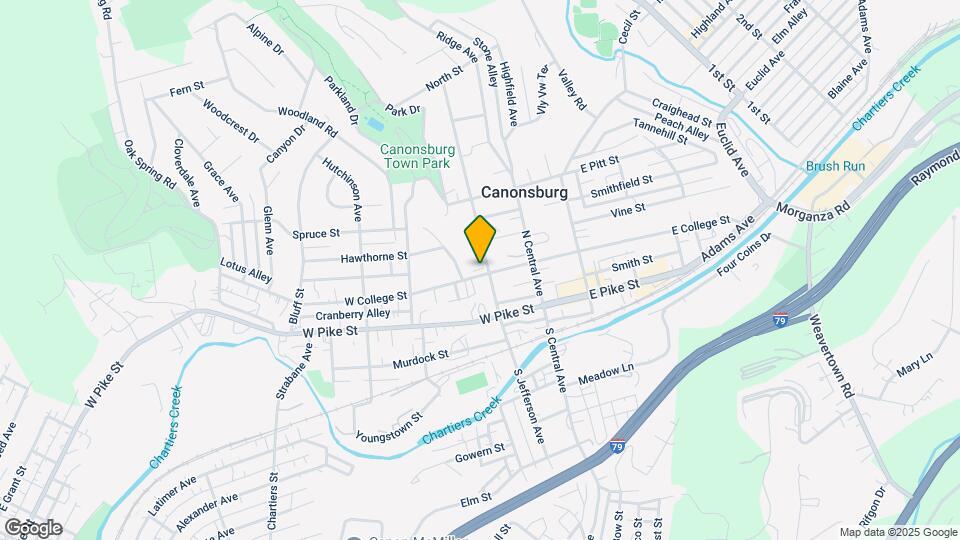 Canonsburg Commons Map and Location Details
