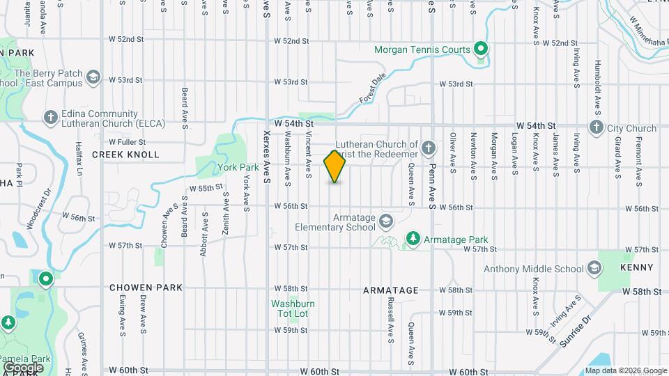 5529 Upton Ave S Map and Location Details