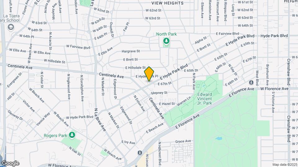 527 E Hyde Park Blvd Map and Location Details