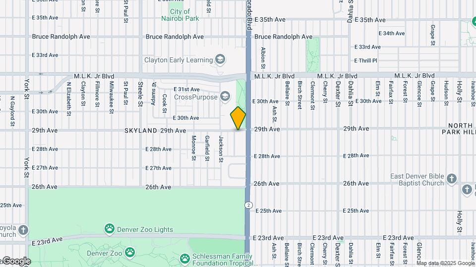2880 Harrison St Map and Location Details