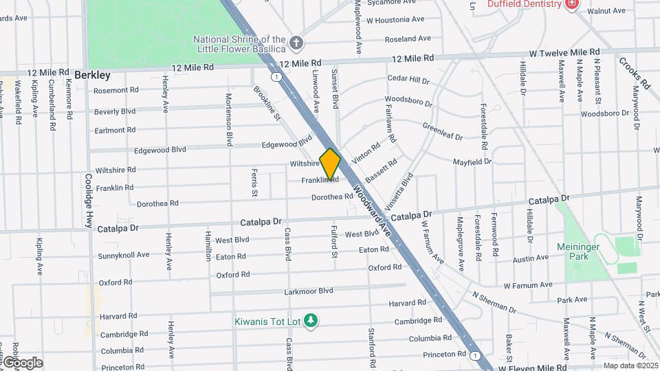 1265 Franklin Rd Map and Location Details