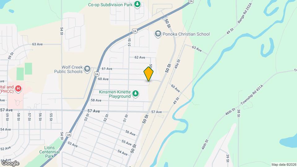 5001-5060 60 Ave Map and Location Details