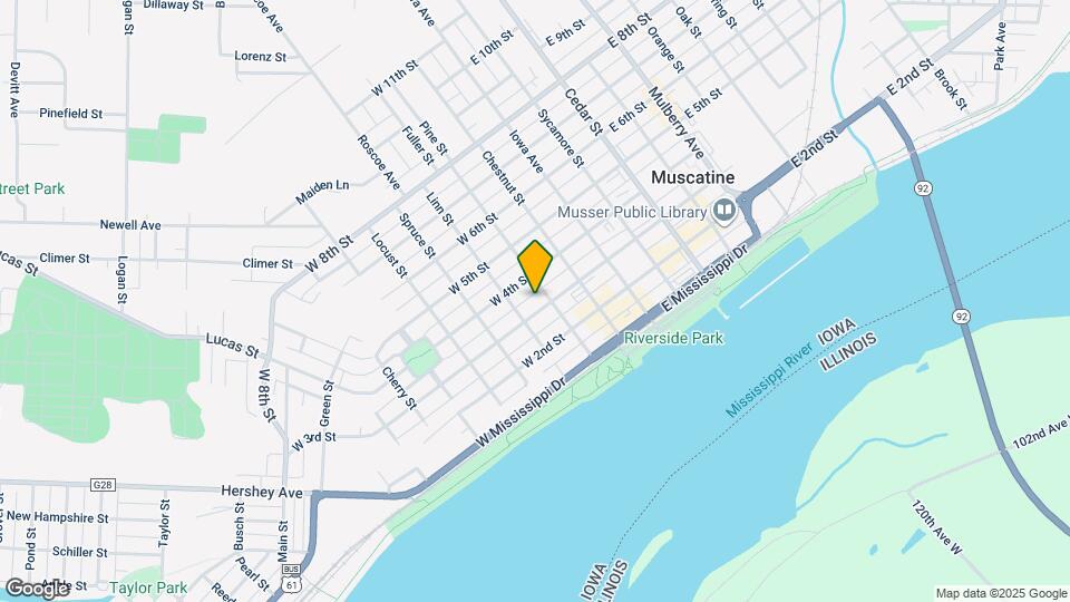 307 W 3rd St Map and Location Details