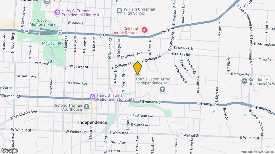 607 N Hocker Ave Mapa y Detalles de la Ubicación