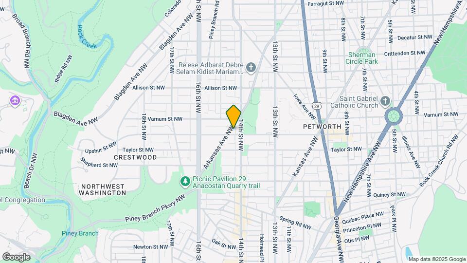 4205 Arkansas Ave NW Map and Location Details