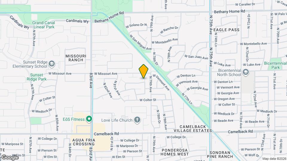 5430 N 79th Dr Map and Location Details