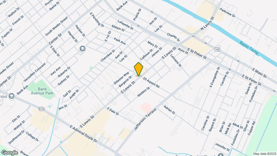 707 S Lewis St, Unit D Map and Location Details