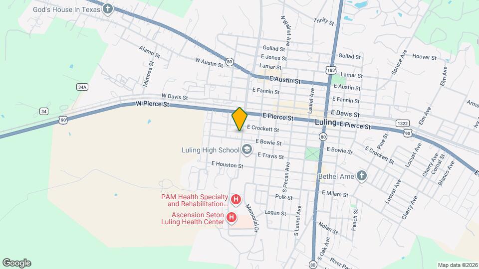 214 S Hackberry Ave Map and Location Details