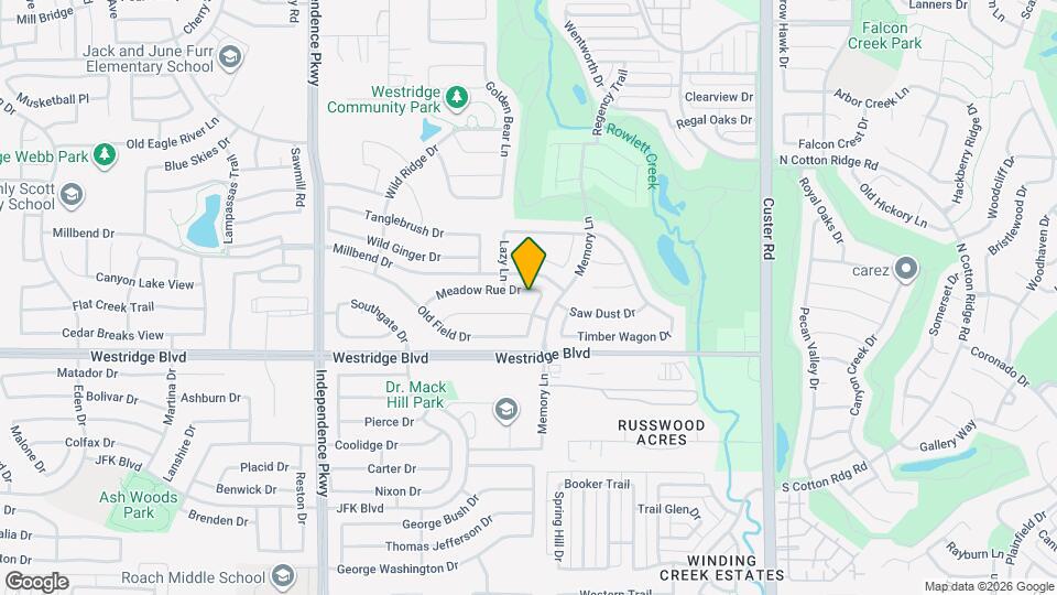 9705 Meadow Rue Dr Map and Location Details