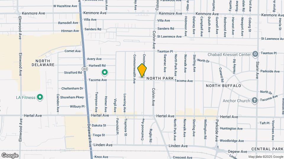 238 Crestwood Ave, Unit Lower Map and Location Details