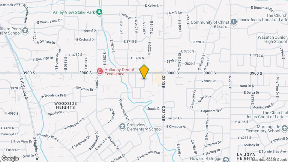 3936 S 2215 E St Map and Location Details