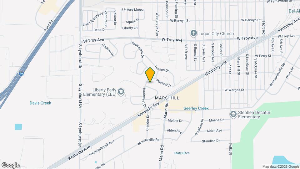 4404 Mesa Ct Map and Location Details