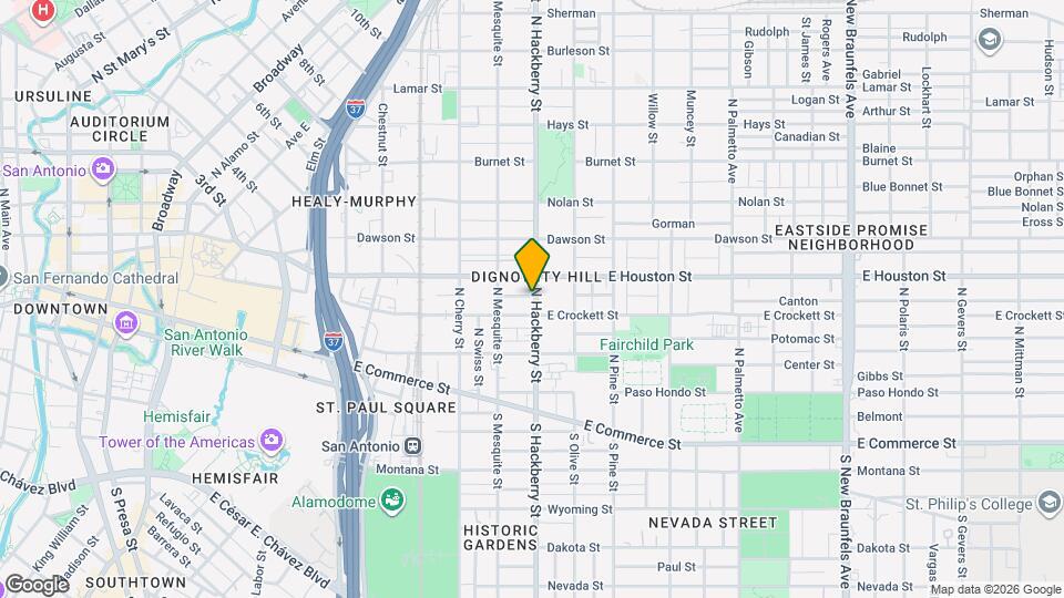 413 N Hackberry St Mapa y Detalles de la Ubicación
