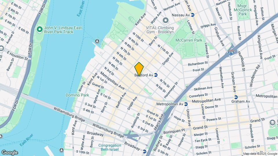 213 Bedford Ave Mapa y Detalles de la Ubicación