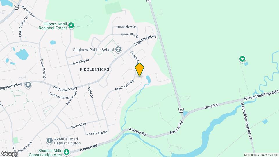 84 Spooner Crescent Map and Location Details