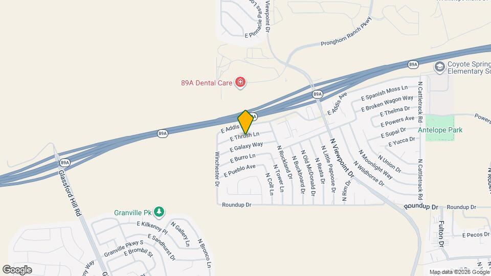 7131 E Thrush Ln, Unit B Mapa y Detalles de la Ubicación