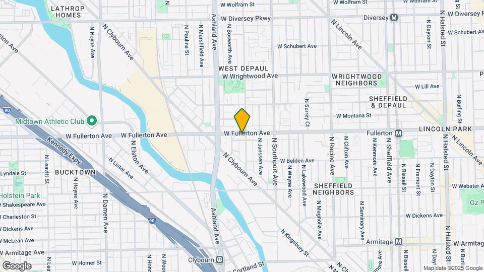 1503 W Fullerton Ave, Unit 2f Map and Location Details