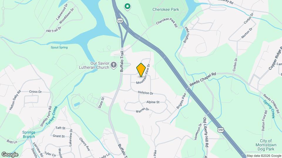 2555 Mountain View Dr Map and Location Details