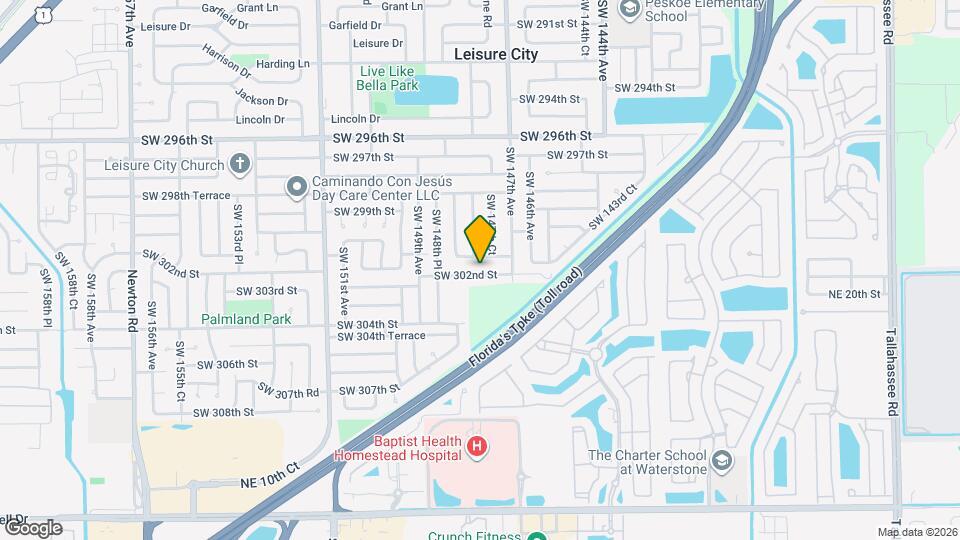 14755 SW 302nd St Map and Location Details