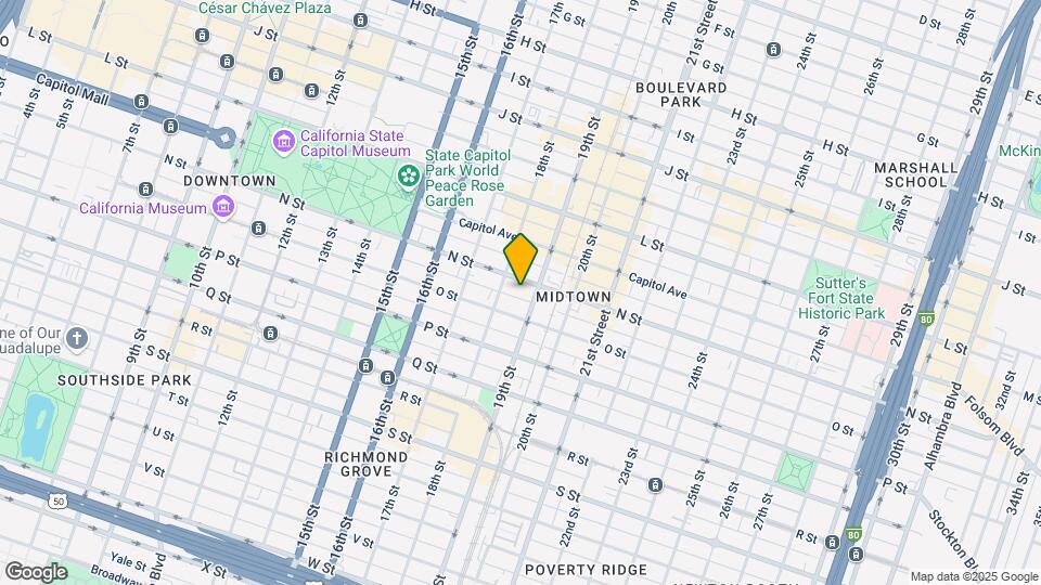 1818 N St Mapa y Detalles de la Ubicación