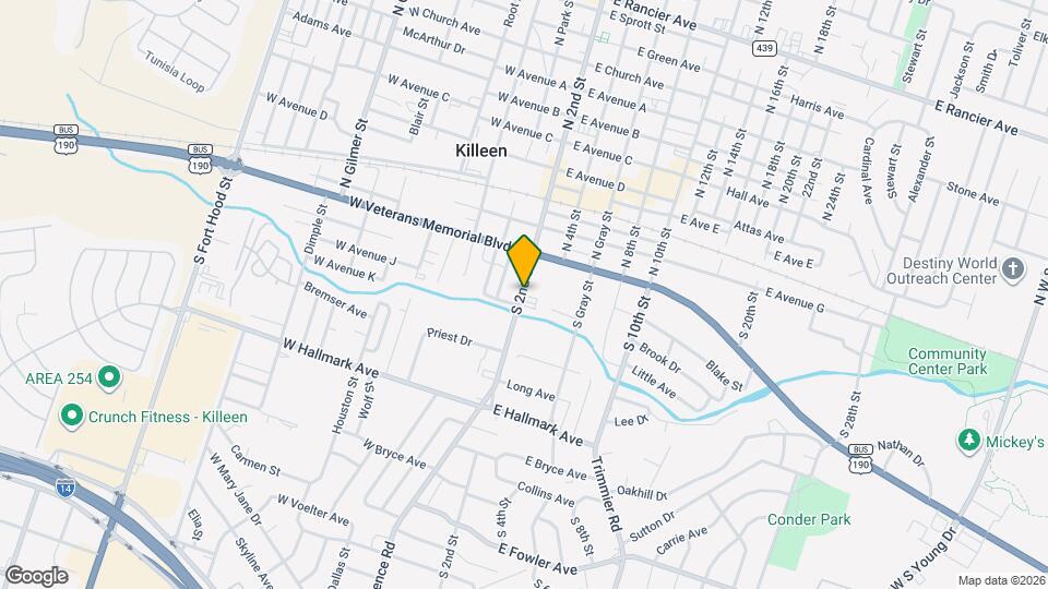 307 S 2nd St Map and Location Details