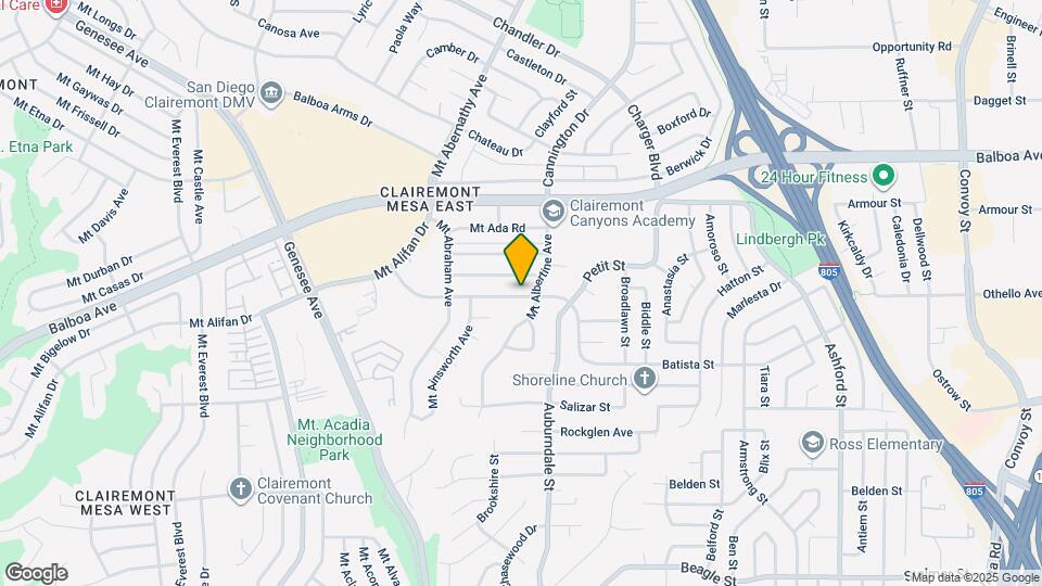 6458 Mt Aguilar Dr Map and Location Details