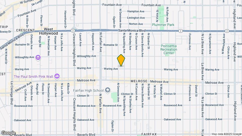 7715 Waring Ave Map and Location Details
