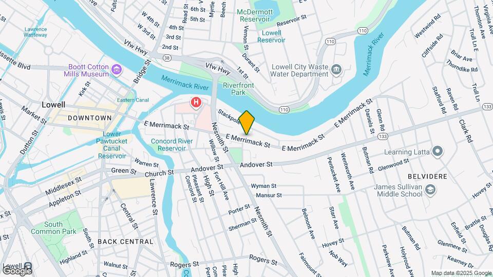 420 E Merrimack St, Unit 3 Map and Location Details