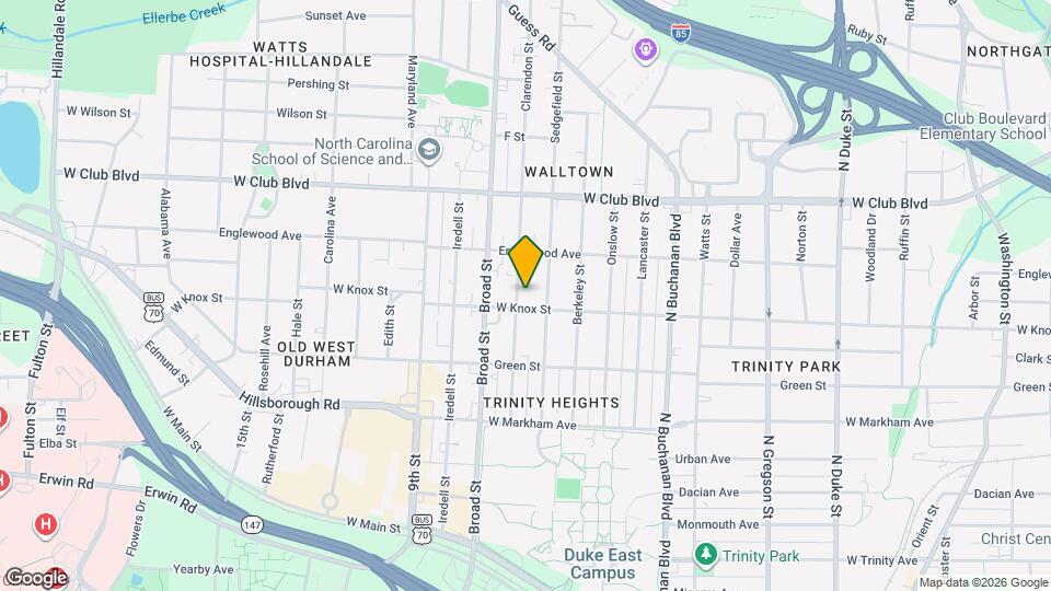 1004 Clarendon St Map and Location Details