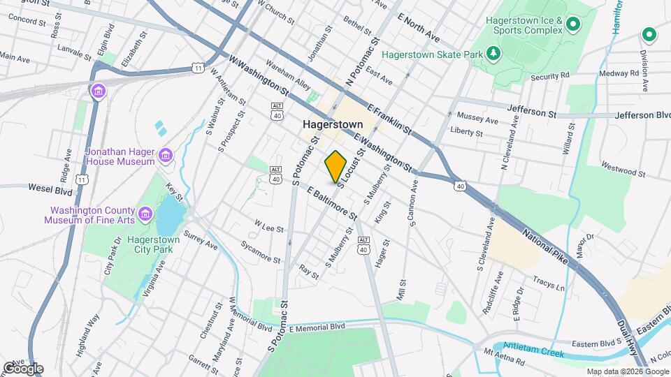 137-139 S Locust St Map and Location Details