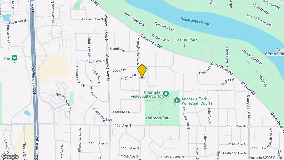 11932 Pennsylvania Ave N Mapa y Detalles de la Ubicación