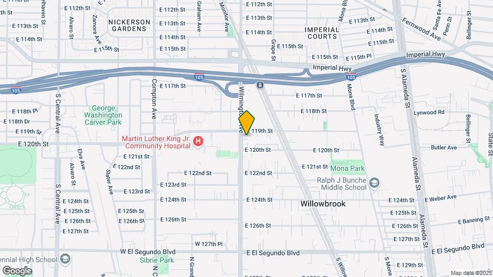 11914 Wilmington Ave, Unit D Map and Location Details
