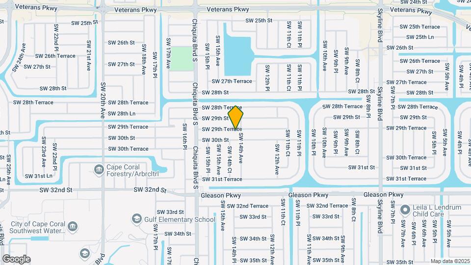 1406 SW 29th Terrace Map and Location Details