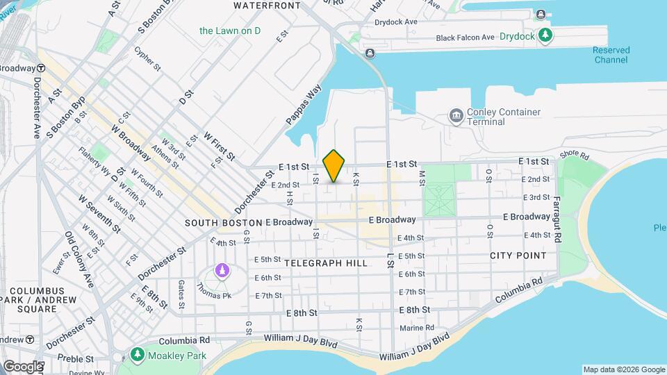 611 E 2nd St, Unit 2 Map and Location Details