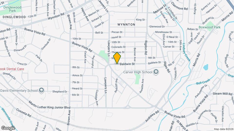 2706 Baldwin St Map and Location Details