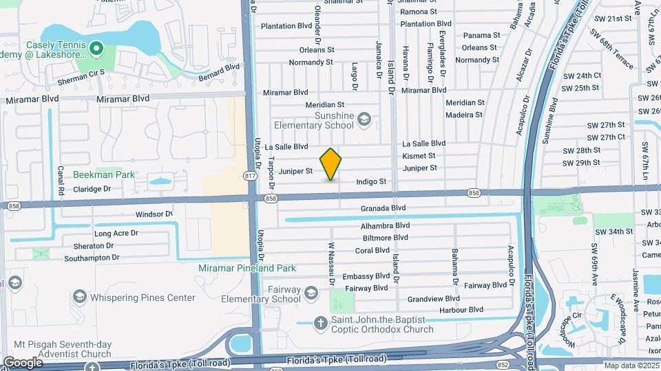 7808 Indigo St Map and Location Details