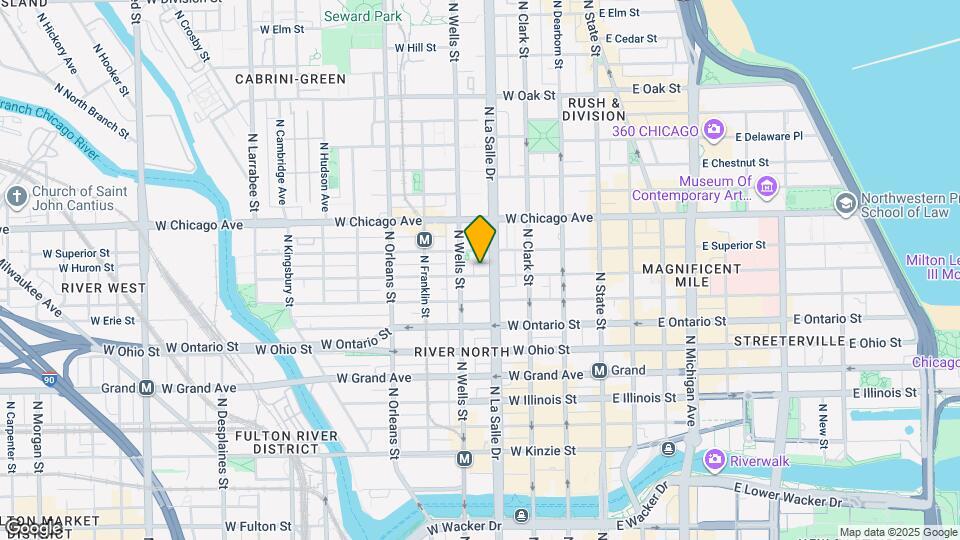 152 W Huron St, Unit 3401 Map and Location Details