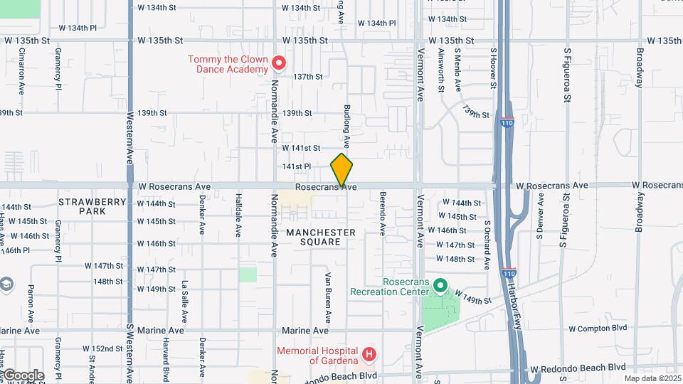 1207 W 144th St Map and Location Details