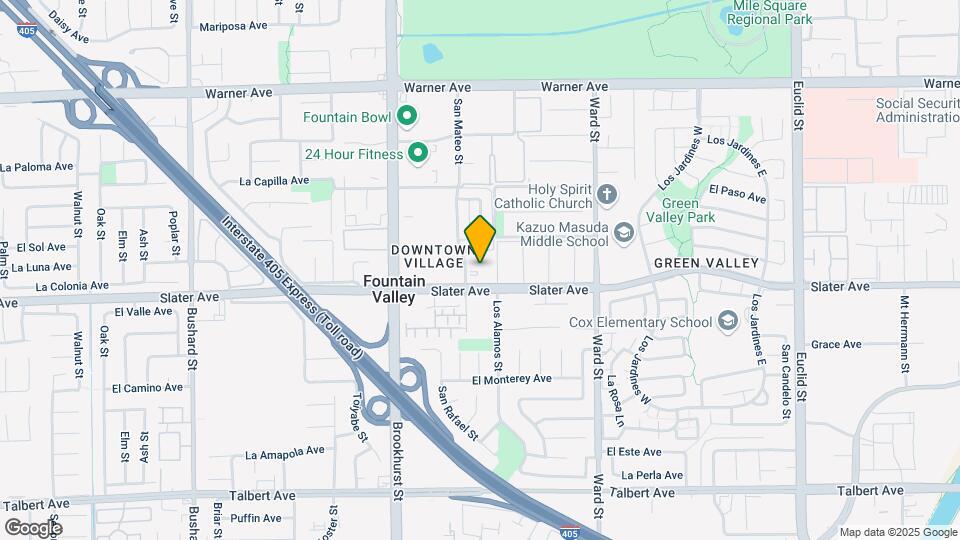Fountain Valley Apartments Mapa y Detalles de la Ubicación