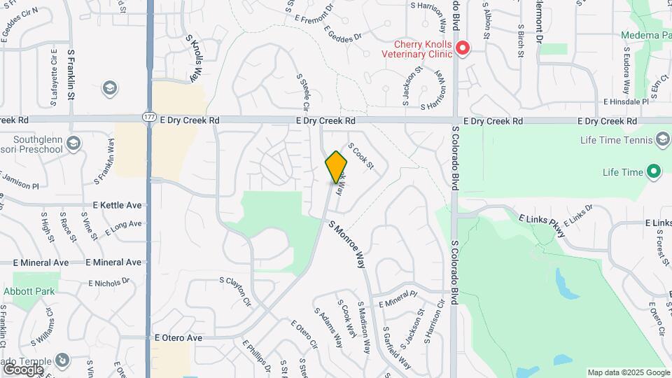 7635 S Cook Way Mapa y Detalles de la Ubicación