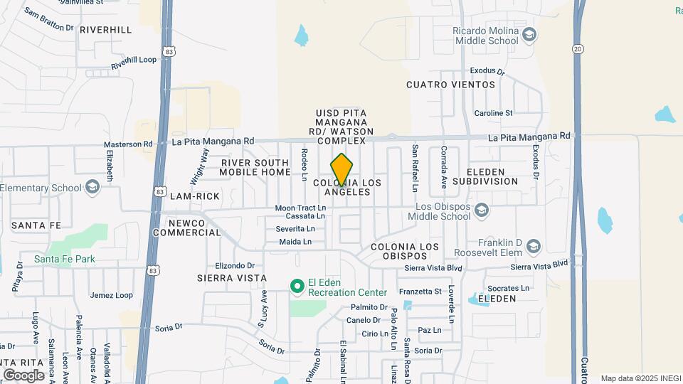 4544 La Cienega Ln Map and Location Details