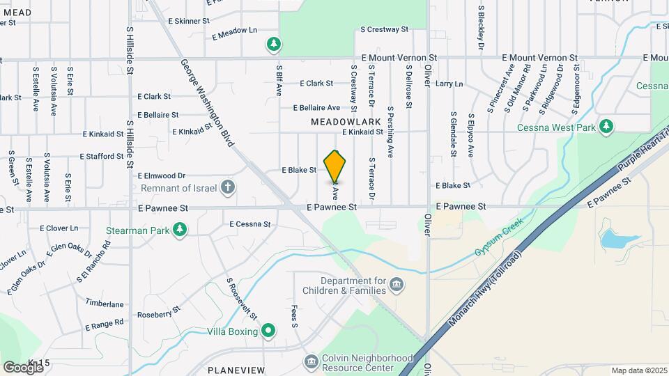 2325 S Belmont St Mapa y Detalles de la Ubicación