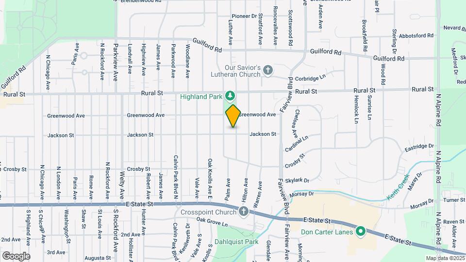504 Roland Ave Map and Location Details
