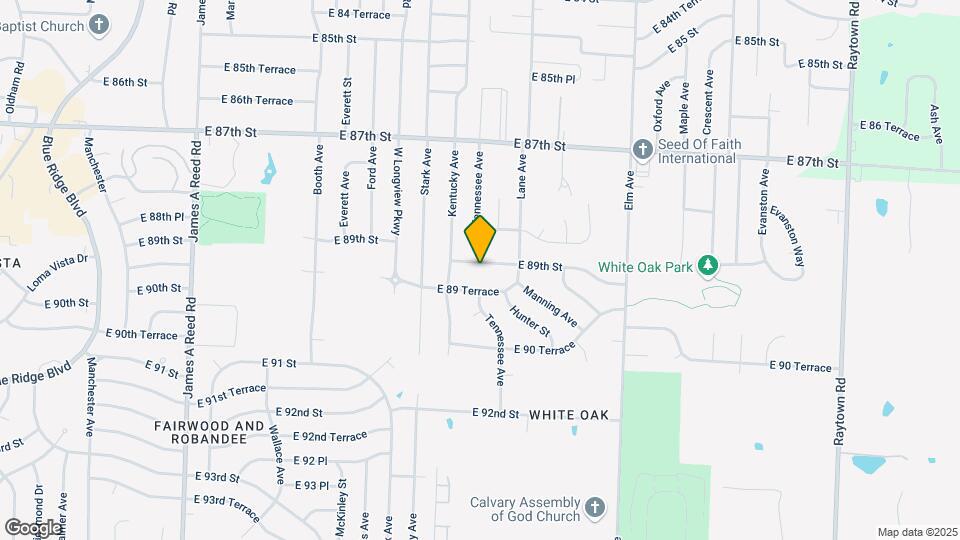 8913 E 89th St Map and Location Details
